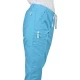 Pantaloni unisex premium cu snur, elastan, 180g/m2, albastru turcoaz Pantaloni unisex premium cu snur, elastan, 180g/m2, albastru turcoaz
