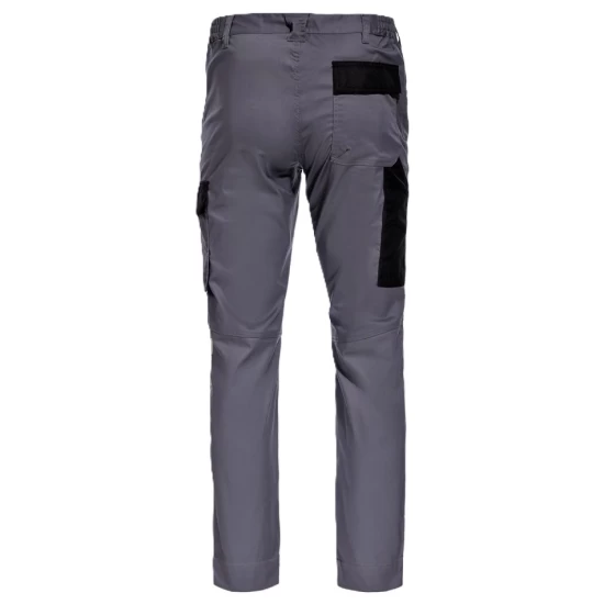 Pantaloni de lucru subtiri, ENOS stretch gri-negru, 210g/m2 Pantaloni de lucru subtiri, ENOS stretch gri-negru, 210g/m2