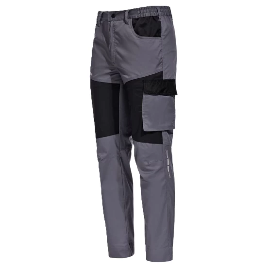 Pantaloni de lucru subtiri, ENOS stretch gri-negru, 210g/m2 Pantaloni de lucru subtiri, ENOS stretch gri-negru, 210g/m2