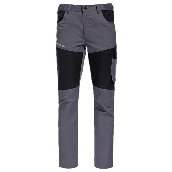 Pantaloni de lucru subtiri, ENOS stretch gri-negru, 210g/m2 Pantaloni de lucru subtiri, ENOS stretch gri-negru, 210g/m2