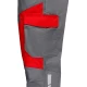 Pantaloni de lucru subtiri, ENOS stretch gri-rosu, 210g/m2 Pantaloni de lucru subtiri, ENOS stretch gri-rosu, 210g/m2