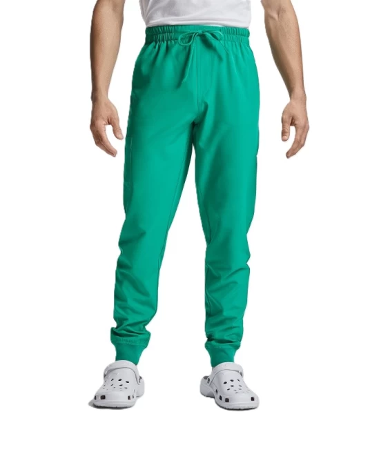 Pantaloni stretch cu snur si buzunare, 170g/m2,  verzi Pantaloni stretch cu snur si buzunare, 170g/m2,  verzi