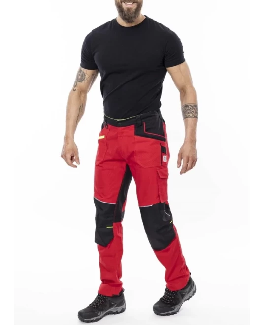 Pantaloni de lucru 4xstretch premium slimfit, rosu Pantaloni de lucru 4xstretch premium slimfit, rosu