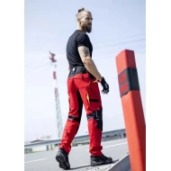 Pantaloni de lucru 4xstretch premium slimfit, rosu