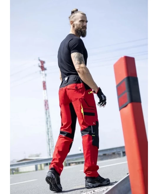 Pantaloni de lucru 4xstretch premium slimfit, rosu Pantaloni de lucru 4xstretch premium slimfit, rosu