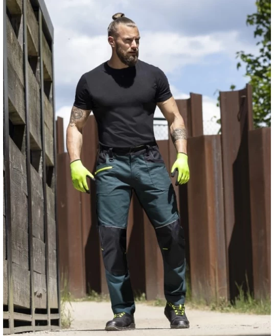 Pantaloni de lucru 4xstretch premium slimfit, verde Pantaloni de lucru 4xstretch premium slimfit, verde