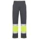 Pantaloni de vara HiVis dungi reflectorizante Daily, Gri si galben