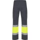 Pantaloni de vara HiVis dungi reflectorizante Daily, Gri si galben