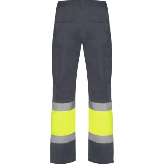 Pantaloni HiVis cu dungi reflectorizante, Daily Gri/galben Pantaloni HiVis cu dungi reflectorizante, Daily Gri/galben