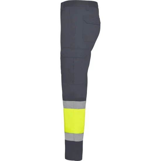 Pantaloni HiVis cu dungi reflectorizante, Daily Gri/galben Pantaloni HiVis cu dungi reflectorizante, Daily Gri/galben