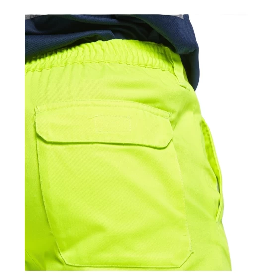 Pantaloni HiVis dungi reflectorizante, tercot 235 g/mp, galben Pantaloni HiVis dungi reflectorizante, tercot 235 g/mp, galben