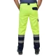 Pantaloni HiVis tercot 250 g/mp, galben negru Pantaloni HiVis tercot 250 g/mp, galben negru