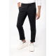 Pantaloni eleganti slimfit, cu vascoza si elastan, Bleumarin