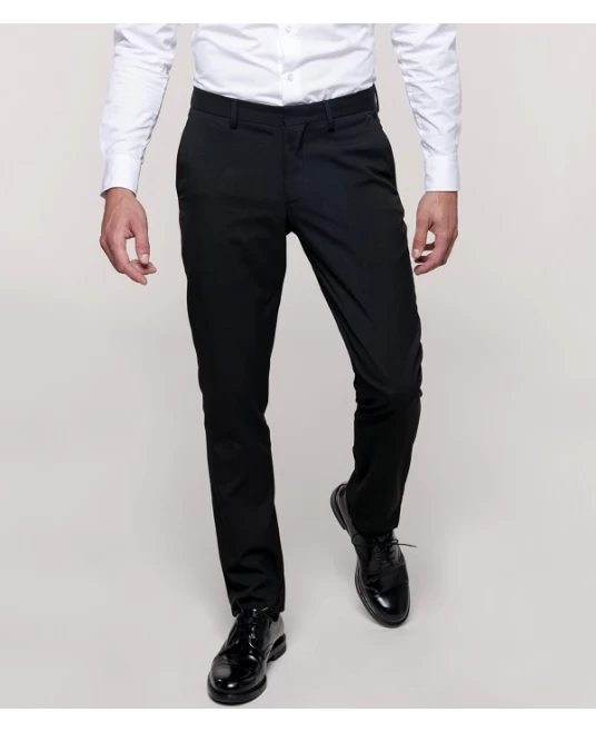 Pantaloni eleganti slimfit, stretch, poliester,Negru Pantaloni eleganti slimfit, stretch, poliester,Negru