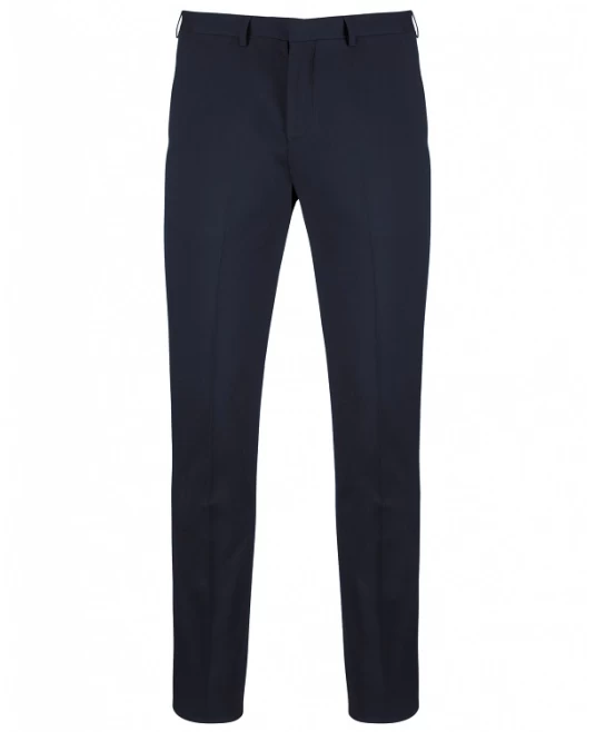 Pantaloni eleganti slimfit, stretch, poliester, Bleumarin Pantaloni eleganti slimfit, stretch, poliester, Bleumarin