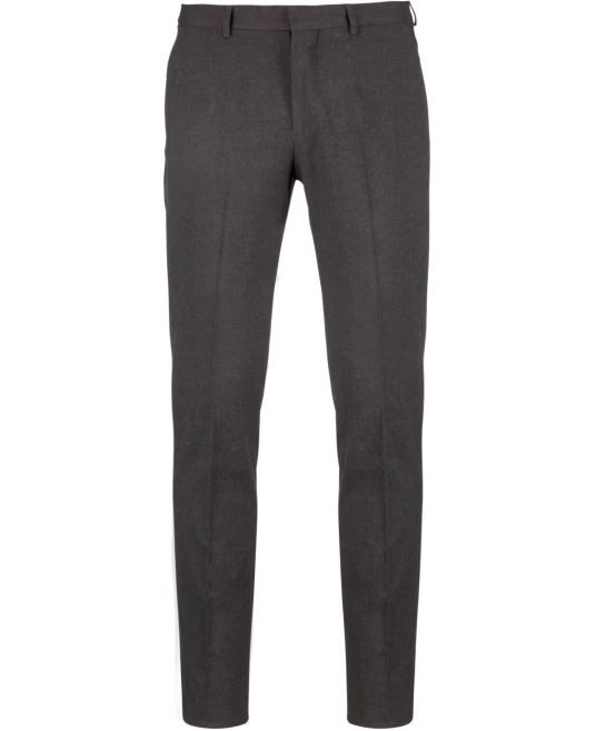 Pantaloni eleganti slimfit, stretch, poliester, Gri inchis Pantaloni eleganti slimfit, stretch, poliester, Gri inchis