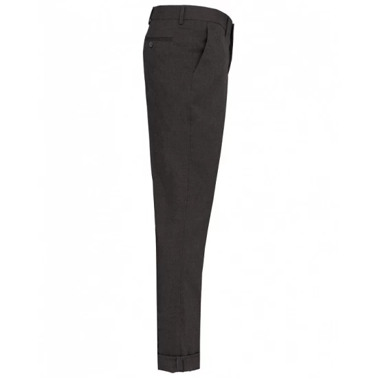 Pantaloni eleganti slimfit, cu vascoza si elastan, Gri inchis Pantaloni eleganti slimfit, cu vascoza si elastan, Gri inchis