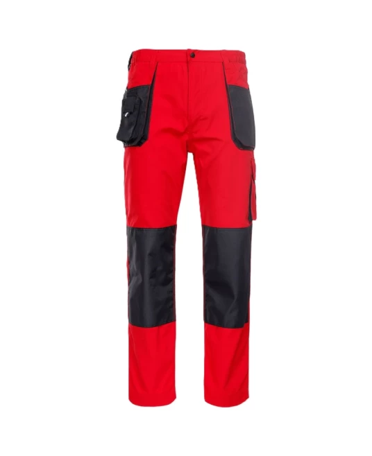 Pantaloni de lucru rezistenti la uzura Kastori, tercot 260g/m2, rosu negru Pantaloni de lucru rezistenti la uzura Kastori, tercot 260g/m2, rosu negru