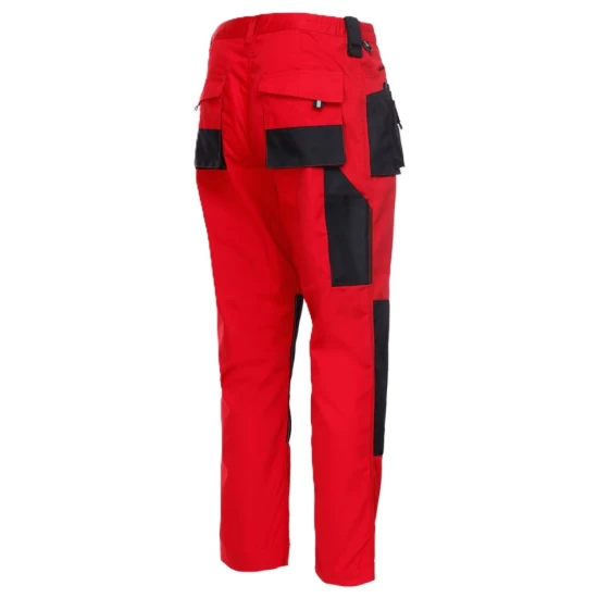 Pantaloni de lucru rezistenti la uzura Kastori, tercot 260g/m2, rosu negru Pantaloni de lucru rezistenti la uzura Kastori, tercot 260g/m2, rosu negru