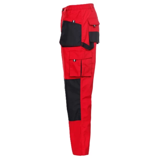 Pantaloni de lucru rezistenti la uzura Kastori, tercot 260g/m2, rosu negru Pantaloni de lucru rezistenti la uzura Kastori, tercot 260g/m2, rosu negru