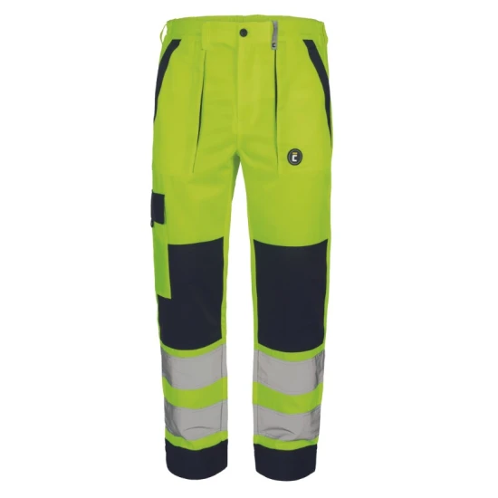 Pantaloni HiVis tercot 250g/m2, galben
