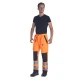 Pantaloni HiVis tercot 250g/m2, portocaliu
