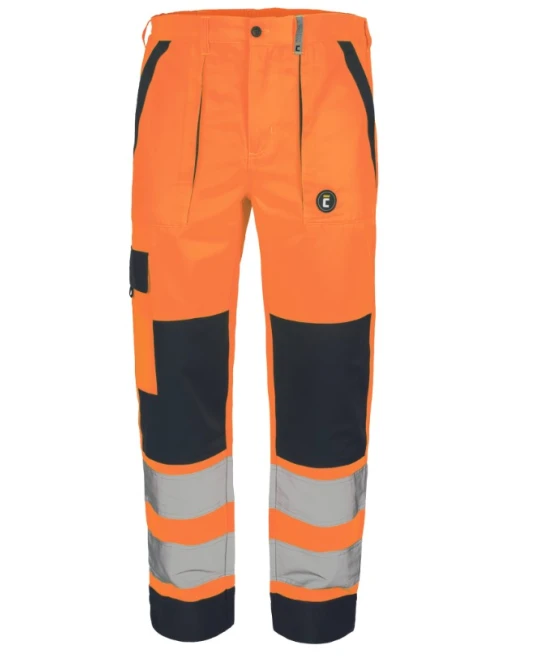 Pantaloni HiVis tercot 250g/m2, portocaliu