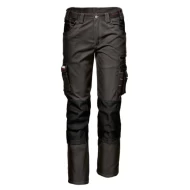 Pantaloni de lucru tercot foarte rezistent la rupere si confortabil, 300 g/mp,  gri inchis