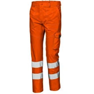 Pantaloni HiVis 55% bumbac, 245g/m2, portocaliu
