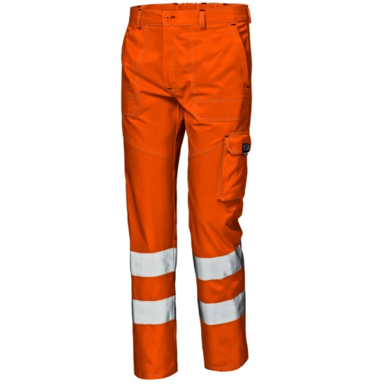 Pantaloni HiVis 55% bumbac, 245g/m2, portocaliu