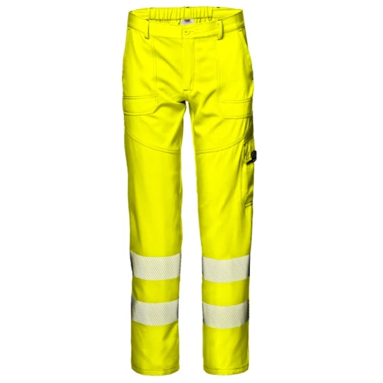 Pantaloni subtiri HiVis 55% bumbac, 200g/m2, galben
