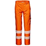 Pantaloni subtiri HiVis 55% bumbac, 200g/m2, portocaliu