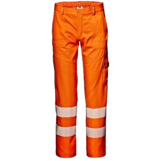Pantaloni subtiri HiVis 55% bumbac, 200g/m2, portocaliu