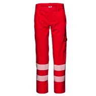 Pantaloni subtiri HiVis 55% bumbac, 200g/m2, rosu