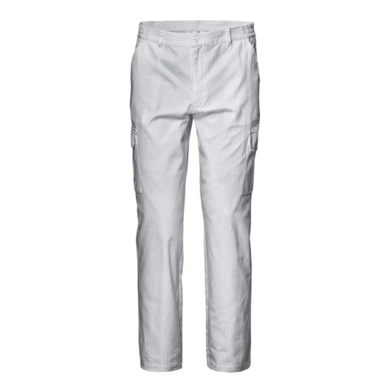 Pantaloni ESD antistatici, alb