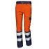 Pantaloni HiVis premium, tercot 55% bumbac, 245g/m2, Portocaliu-bleumarin