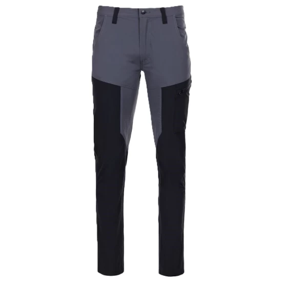 Pantaloni stretch foarte respirabili si comozi, 140g/m2, gri-negru Pantaloni stretch foarte respirabili si comozi, 140g/m2, gri-negru