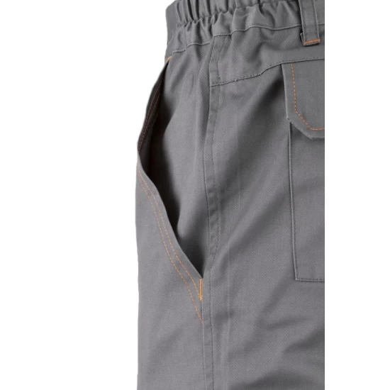 Pantaloni de lucru, tercot, 245 g/mp, gri-portocaliu Pantaloni de lucru, tercot, 245 g/mp, gri-portocaliu