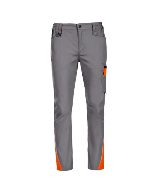 Pantaloni de lucru subtiri  Prisma light stretch, tercot ripstop 190g/m2, gri-portocaliu Pantaloni de lucru subtiri  Prisma light stretch, tercot ripstop 190g/m2, gri-portocaliu