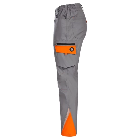Pantaloni de lucru subtiri stretch Royal, 190g/m2, gri-portocaliu