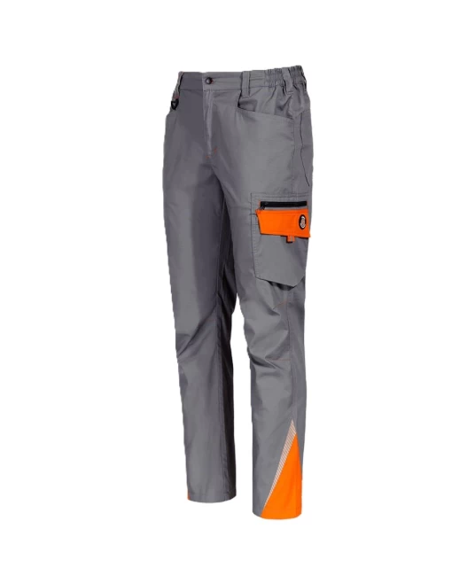 Pantaloni de lucru subtiri  Prisma light stretch, tercot ripstop 190g/m2, gri-portocaliu Pantaloni de lucru subtiri  Prisma light stretch, tercot ripstop 190g/m2, gri-portocaliu