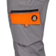 Pantaloni de lucru subtiri stretch Royal, 190g/m2, gri-portocaliu