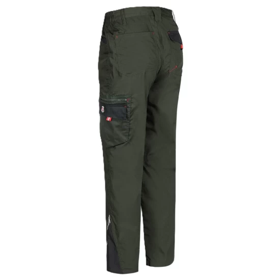 Pantaloni de lucru subtiri ripstop stretch Royal, 190g/m2, verde olive-portocaliu Pantaloni de lucru subtiri ripstop stretch Royal, 190g/m2, verde olive-portocaliu