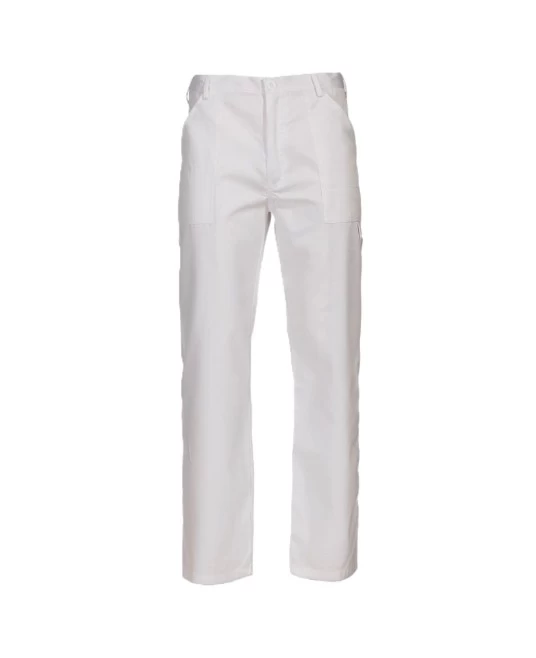 Pantaloni de lucru Pluto, tercot subtire alb, 195g/m2 Pantaloni de lucru Pluto, tercot subtire alb, 195g/m2