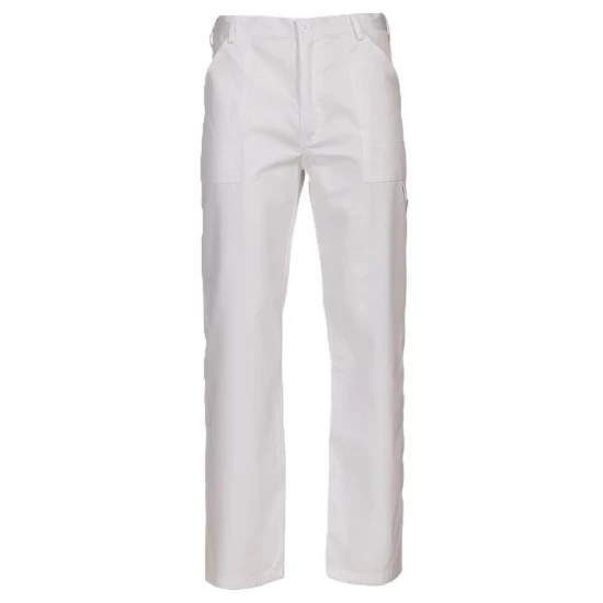 Pantaloni de lucru Pluto, tercot subtire alb, 195g/m2 Pantaloni de lucru Pluto, tercot subtire alb, 195g/m2