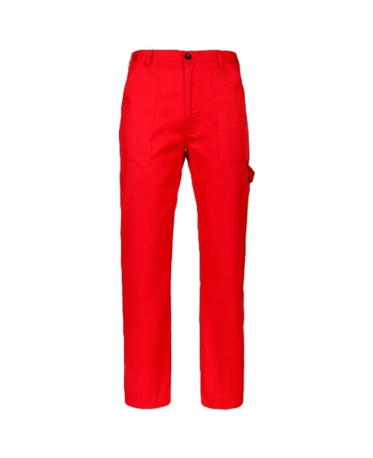 Pantaloni de lucru Pluto, tercot subtire rosu, 195g/m2 Pantaloni de lucru Pluto, tercot subtire rosu, 195g/m2