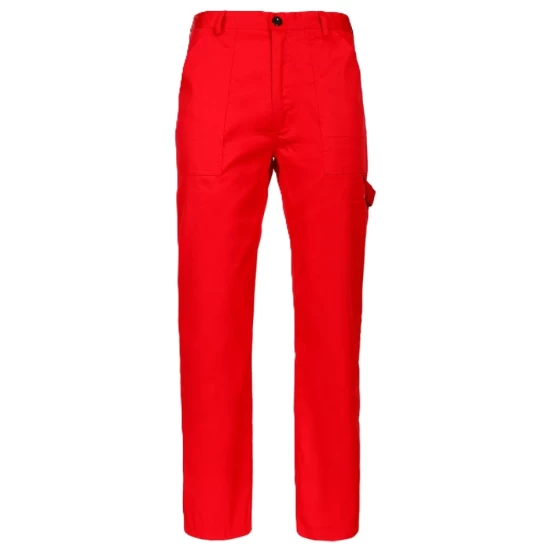 Pantaloni de lucru Pluto, tercot subtire rosu, 195g/m2 Pantaloni de lucru Pluto, tercot subtire rosu, 195g/m2