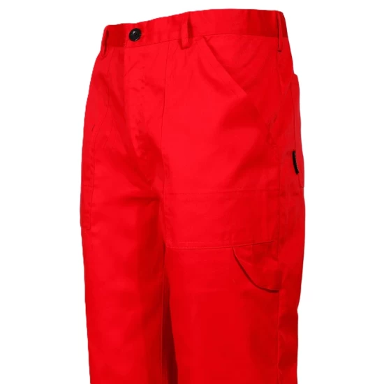 Pantaloni de lucru Pluto, tercot subtire rosu, 195g/m2 Pantaloni de lucru Pluto, tercot subtire rosu, 195g/m2