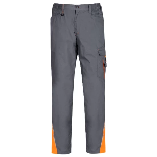 Pantaloni de lucru subtiri ripstop Royal, 190g/m2, gri-portocaliu Pantaloni de lucru subtiri ripstop Royal, 190g/m2, gri-portocaliu
