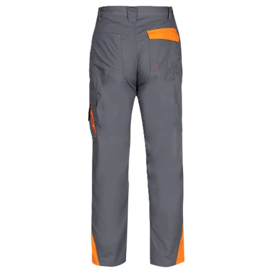 Pantaloni de lucru subtiri ripstop Royal, 190g/m2, gri-portocaliu Pantaloni de lucru subtiri ripstop Royal, 190g/m2, gri-portocaliu